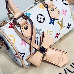 Louis Vuitton White Multicolor Mini Bag